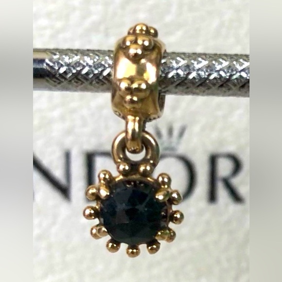 100% Authentic Pandora 14k Solid Gold Bundle (2) Dangle Charm - Picture 2 of 7